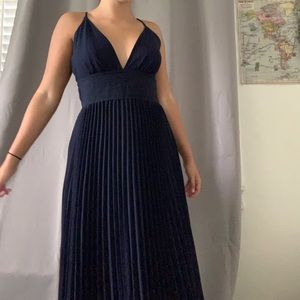 Navy lulus maxi gown